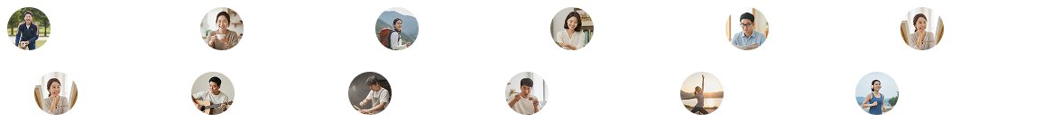 다이닝 더미 프로필 묶은 이미지